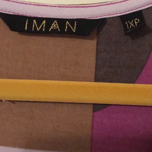 EUC,IMAN,1XP,Jumpsuit,V neck,gathered waist,Princess seams detailing.Geometrical - Picture 9 of 9